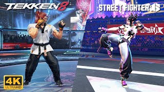 Tekken 8 VS Street Fighter 6 - Hworang VS Juri