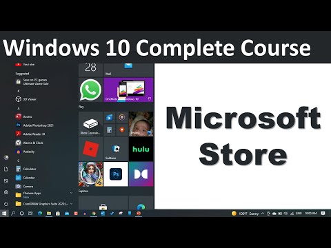 Windows 10 Microsoft Store | windows 10 Course | Urdu Hindi