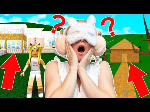 I Bought A House In Bloxburg Blindfolded Worst Idea Ever - youtube roblox theme park jelly and sanna