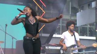 Jully Black - "Queen" & "Lovin' You" - Performing at Yonge-Dundas Square, Toronto, ON - 06/11/10