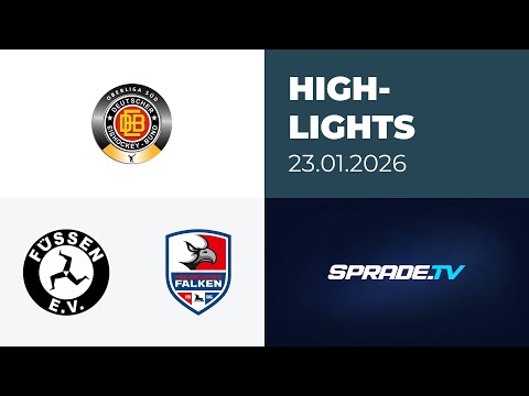 January 23, 2026 - Highlights - EV Füssen vs. Heilbronner Falken