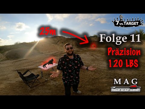 7vsTarget - Folge 11: Präzsion mit 120lbs - 25m mit WANVZMR Steambow, S&K, xbow-tuning und Baale 🏹