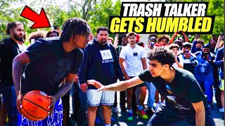 “DO THAT SH*T AGAIN!” Trash Talker Was Talking CRAZY & Got Exposed! (2v2 Basketball)