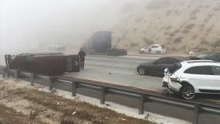 Cajon Pass: At least 17 people injured in multi-vehicle crash on SB 15 Freeway I ABC7