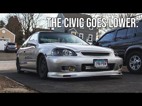 Honda Civic goes more LOW | Skunk2 Pro S2 Coilover Install