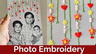 Photo Embroidery for Father's Day/ Easy Photo Embroidery for Beginners