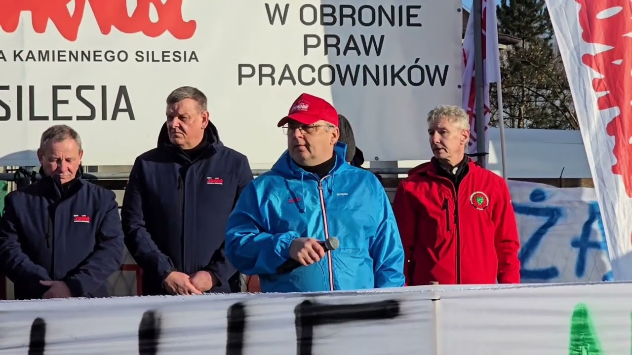 Pikieta pod Kopalnią PG "Silesia"