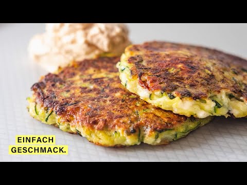 Zucchini Bratlinge: einfach, schnell und #geilo