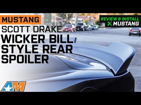 2015-2022 Mustang Fastback Scott Drake Wicker Bill Style Rear Spoiler; Satin Black Review & Install