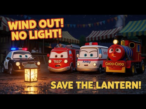 OH NO! The Wind Blew Out the ONLY Light! 🚨 Emergency Vehicles Save the Night Market!