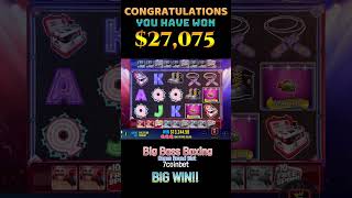 BIG BASS BOXING SLOT $27,075 BIG WIN #slots #slotsbigwin #slotmachine #casinoslots #bigwin