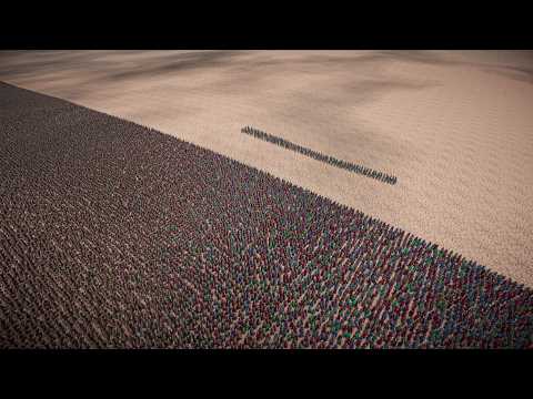 300 Modern Soldiers vs 100.000 Spartans - Ultimate Epic Battle Simulator 2