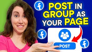 How to Post in a Facebook Group AS YOUR PAGE [2023]