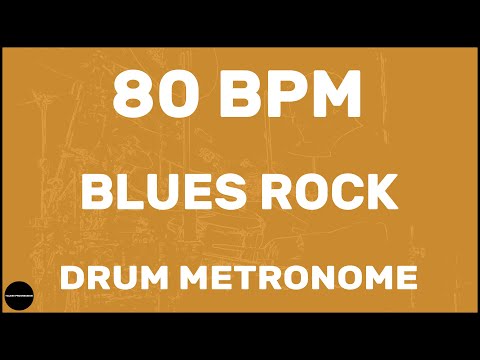 Blues Rock | Drum Metronome Loop | 80 BPM