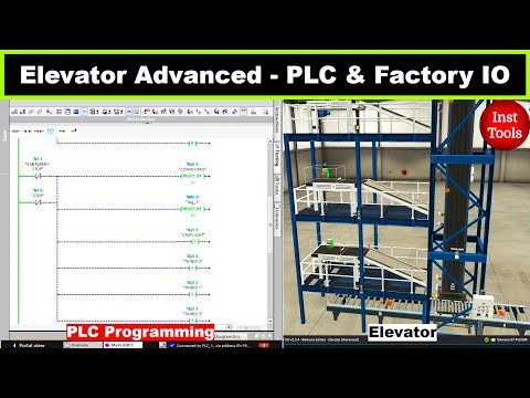 Elevator Advanced PLC Logic - Factory IO Scene #plc #elevator