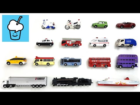 Public Street Vehicles Collection Tomica Truck Steam Train Ship