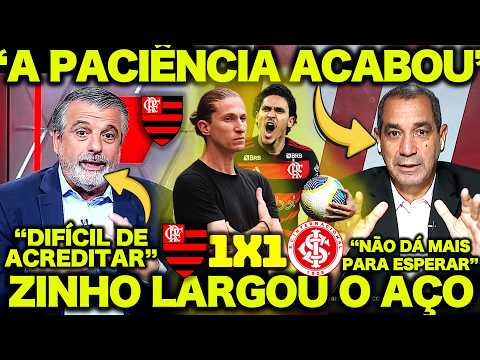 ZINHO LARGOU o AÇO no DEBATE sobre o FLAMENGO e PASCOAL DEU na LATA ! FLAMENGO 1 X 1 INTERNACIONAL