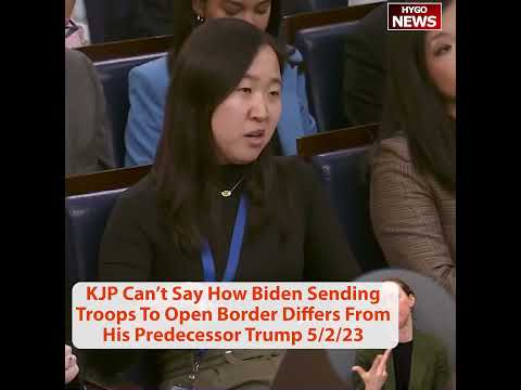 Karine Jean-Pierre Can't Say How Biden Sending Troops To Open Border Differs From His Predecessor