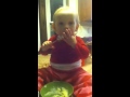Baby Eating Pudding