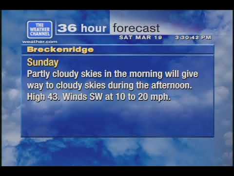 WeatherStar XL - Breckenridge, CO - 3/19/2022 3:29MT