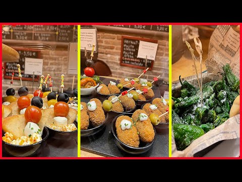 🤫Comer e beber em Barcelona por menos de 10 euros 🥘🍻 Restaurantes de tapas que não queria revelar 👀
