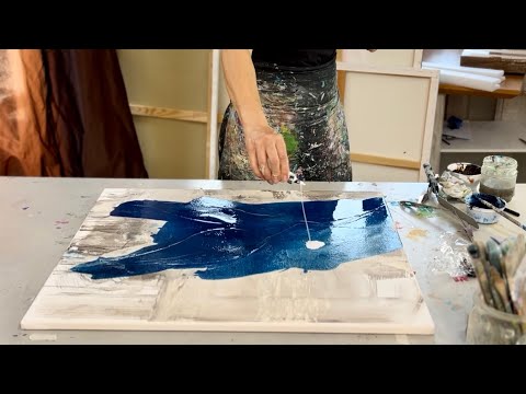 Fluid Acrylic + Paste = Beautiful Art - Intuition - You'll be amazed at how easy it is