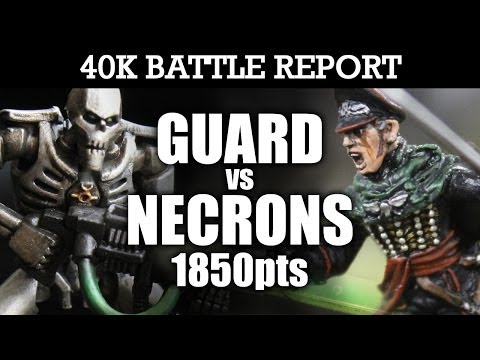 Imperial Guard vs Necrons Warhammer 40k Battle Report RADAR STATION! 6th Edition 1850pts | HD Video