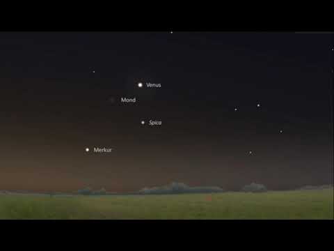 Sternzeit 12.11.2020 Treffen von Merkur, Venus und Mond 3 M's am Morgenhimmel