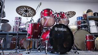 Video thumbnail for 1980s Yamaha 8000 Tour Custom Wine Red Drum Kit by Hawthorne Drum Shop
