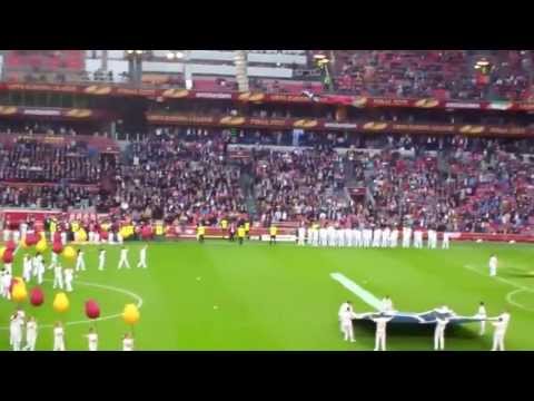 Opening Ceremony of Europa Cup Finals 2013 Amsterdam: Chelsea 2 v Benfica 1