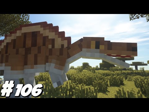 FINDING THE MISSING SPINOSAURUS AND STARTING A WINTER WONDERLAND | MINECRAFT DINOSAURS |EP 106