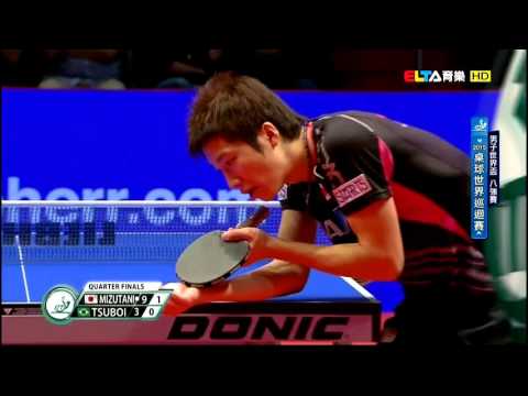 2015 World Cup Ms-QF: MIZUTANI Jun - TSUBOI Gustavo [HD] [Full Match/Chinese]