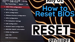 How to Reset Bios Any Asus Motherboard Require