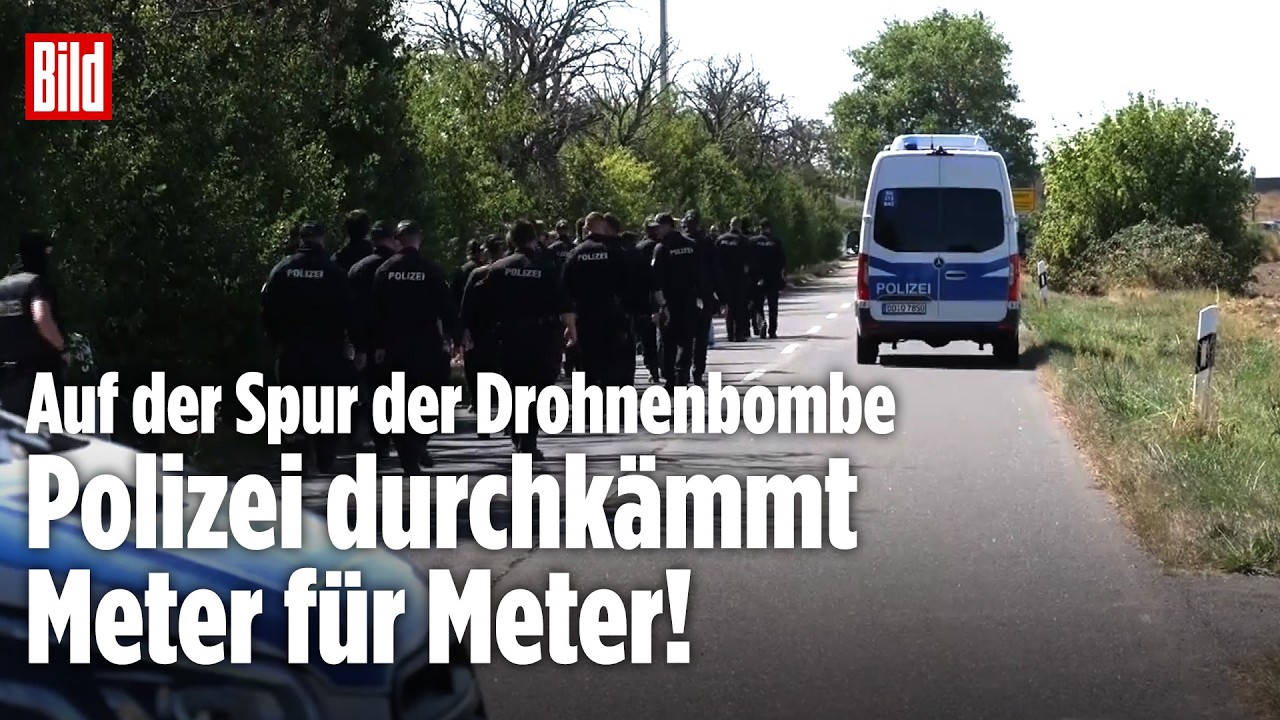 Nach Fund von Drohnenbombe in Leipzig: Razzia der Polizei im Geisterdorf Kursdorf!