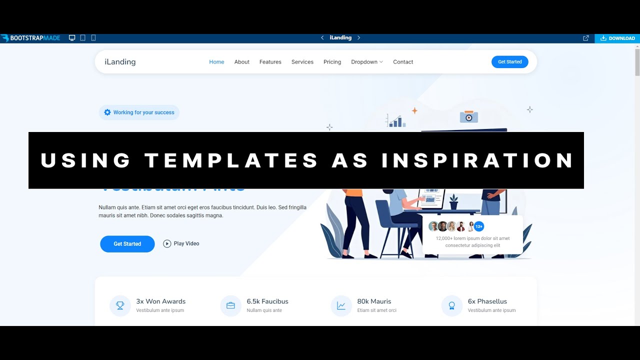 Using templates to create beautiful and responsive websites
