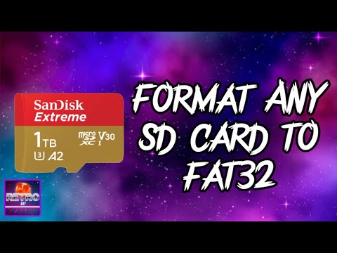 How to format ANY SD card to fat 32! 64gb, 128gb, 1TB ETC