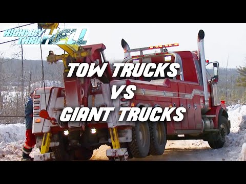 Tow Trucks vs Giant Trucks | Highway Thru Hell