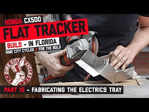 CX500 Flat Tracker Build Part 15 - Fabricating the electrics tray