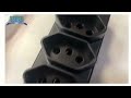 Tomada em Barra Multipla 2P+T 250V 20A/10A - Cód 29261 - MARGIRIUS