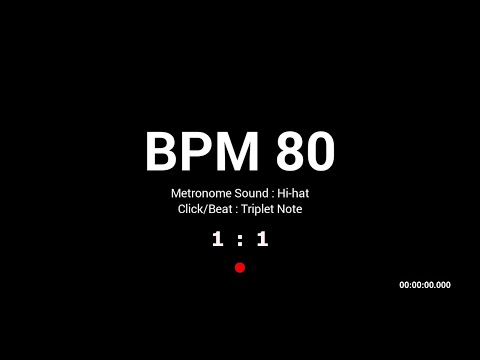 Metronome BPM 80 / Hi-hat / Triplet