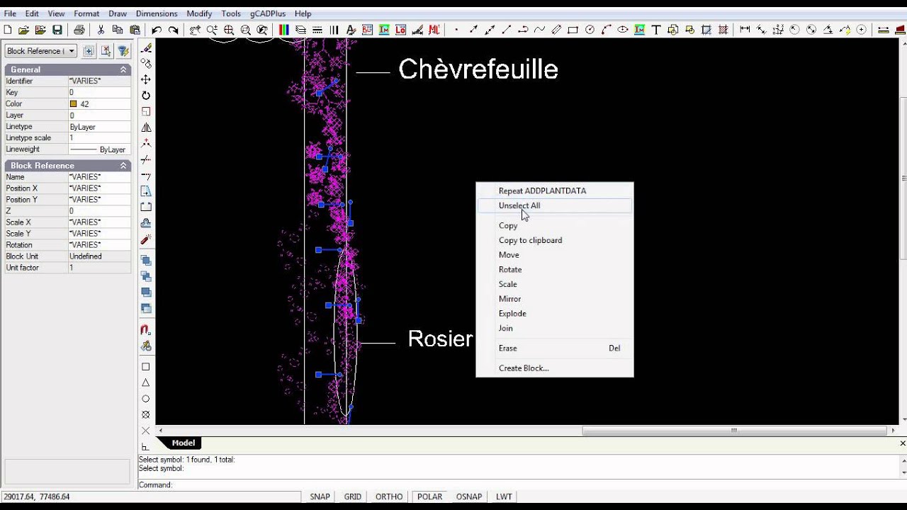 Using a plant list with GardenCAD Plus