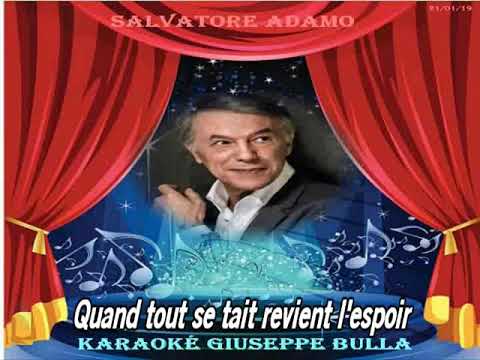 LA NUIT Salvatore Adamo karaoké Giuseppe BULLA