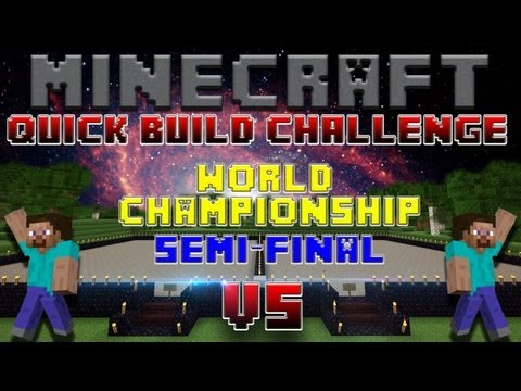 RageGamingVideos - Minecraft Quick Build Challenge - World Championship! (Round 2, Match 1: Bejoja vs WarBearWolf)
