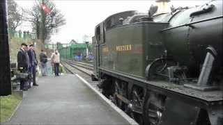 preview picture of video '(HD) Mid Hants Spring Steam Gala, Ropley Station, 01/03/13.'