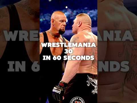 WrestleMania 30 in 60 seconds #wwe #wrestling #shorts