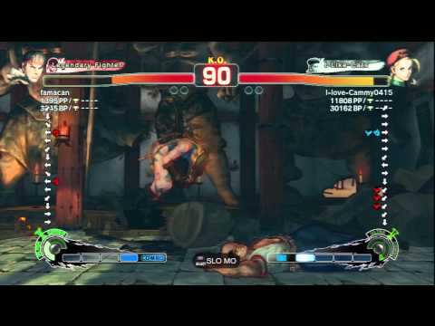 SSF4 AE CHEAT EXPOSED famacan (Ryu) Vs I-love-Cammy0415 (Cammy) - PSN