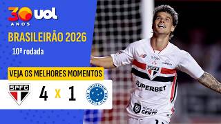 SÃO PAULO 4 X 1 CRUZEIRO | HAT-TRICK DE FERREIRINHA! | MELHORES MOMENTOS | BRASILEIRÃO