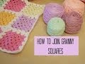 CROCHET: How to join granny squares for beginners | Bella Coco