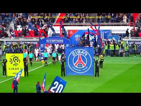 PSG / G Bordeaux 01.10.2016 : 2-0 (L1 J8) 3/5 : Entrée des 2 équipes