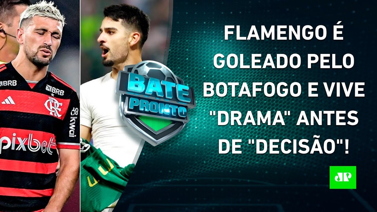 Flamengo LEVA 4 do Botafogo; Palmeiras VENCE São Paulo em jogo com BRIGA e POLÊMICAS | BATE-PRONTO